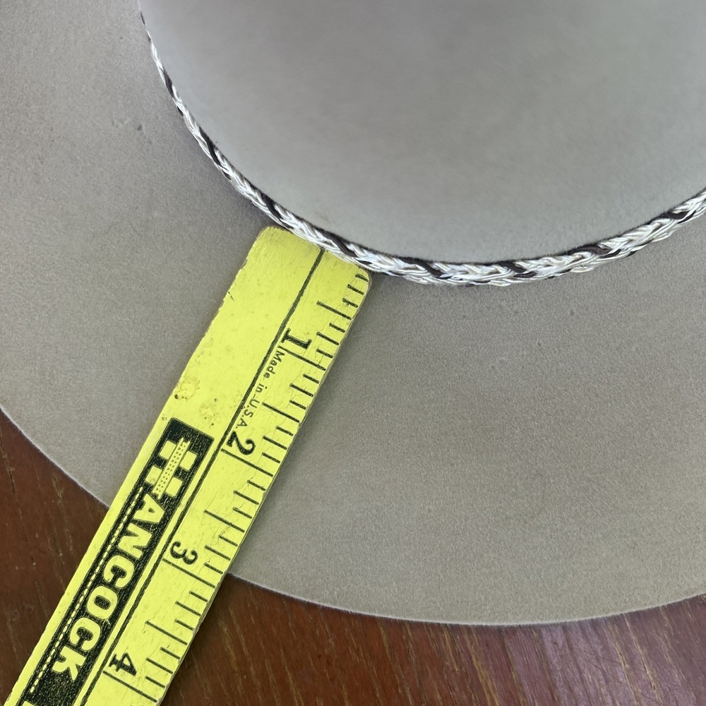 Vintage Stetson Silverbelly Cowboy Hat 3X Beaver 6 7/8 1950's-60's‎ Union Tag - Picture 12 of 13
